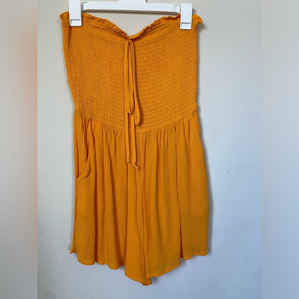 Target Orange romper with pockets